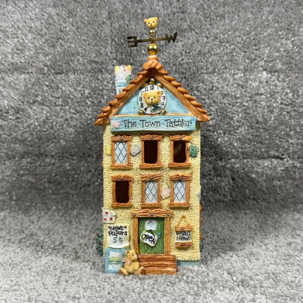 Cherished Teddies Building The Town Tattler 1996 Enesco P Hillman - No Light